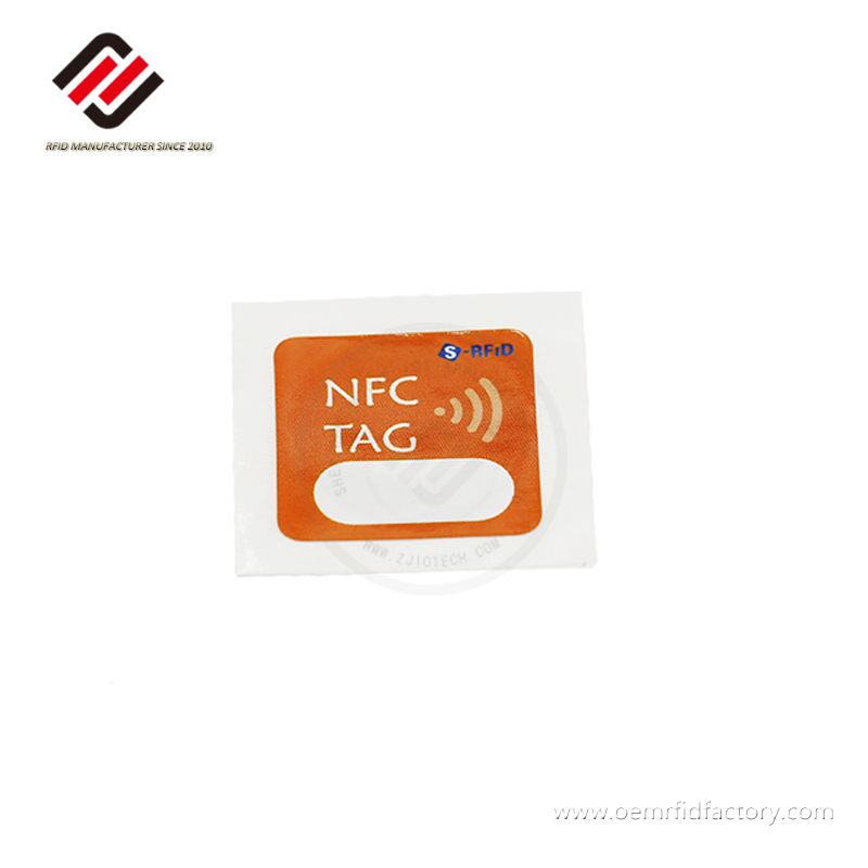 30x30MM NFC Forum Type2 Waterproof Ntag216 Chip Printable NFC PET Sticker